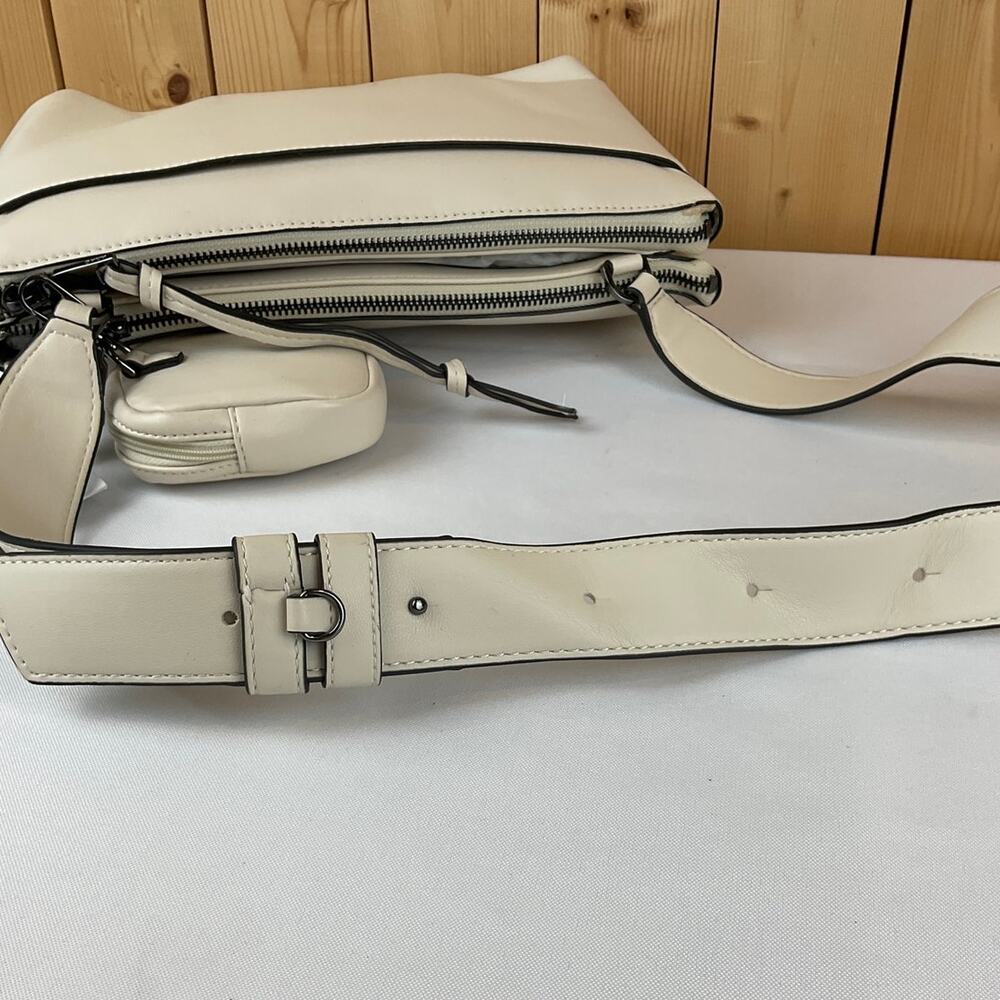 DKNY Ellis Tri Comp Crossbody Purse - Ivory, about 7x11x2 inches - Picture 11 of 11